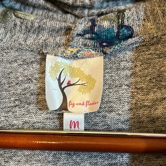 Fig and Flower Embroidered Cardigan - Medium - Picture 4 of 4